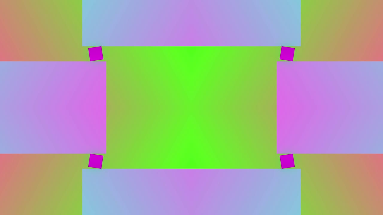 bloque lineal rectángulo forma cuadrada animación sin costuras movimiento fondo superposición de espejo geométrico color rosa verde pastel