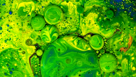 4k fondo de burbujas de aceite líquido abstracto
