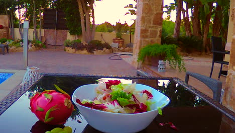 Dragon-Fruit-Salad,-with-Cherry-tomatoes,-Iceberg-lettuce-and-grapes