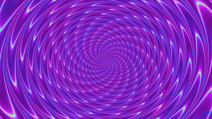 Vídeo em Loop Contínuo com Padrão Psicodélico