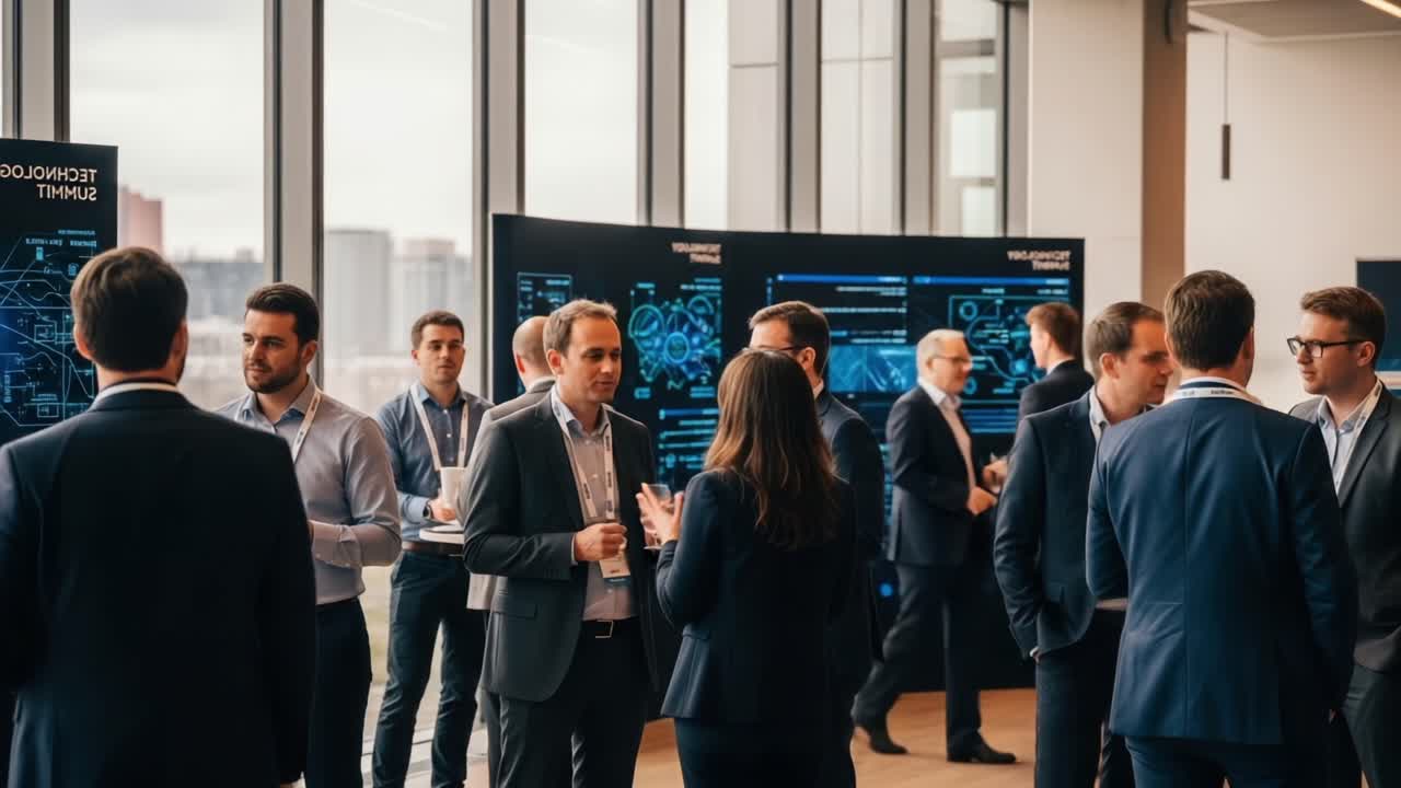 Engaging Networking Event Showcasing Innovative Technology ...
