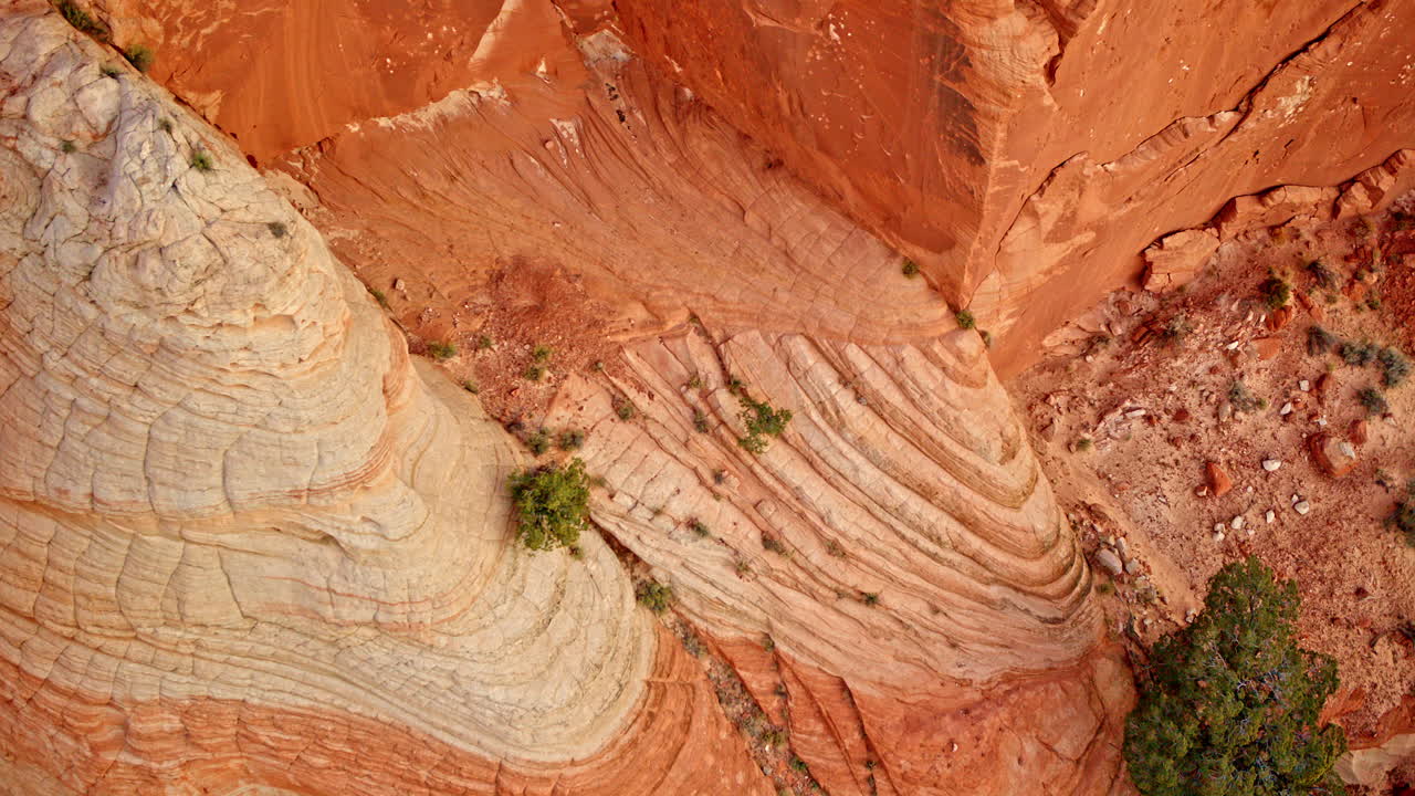 Looking down, the American Southwest reveals a psychedelic mix of color, texture, and form.