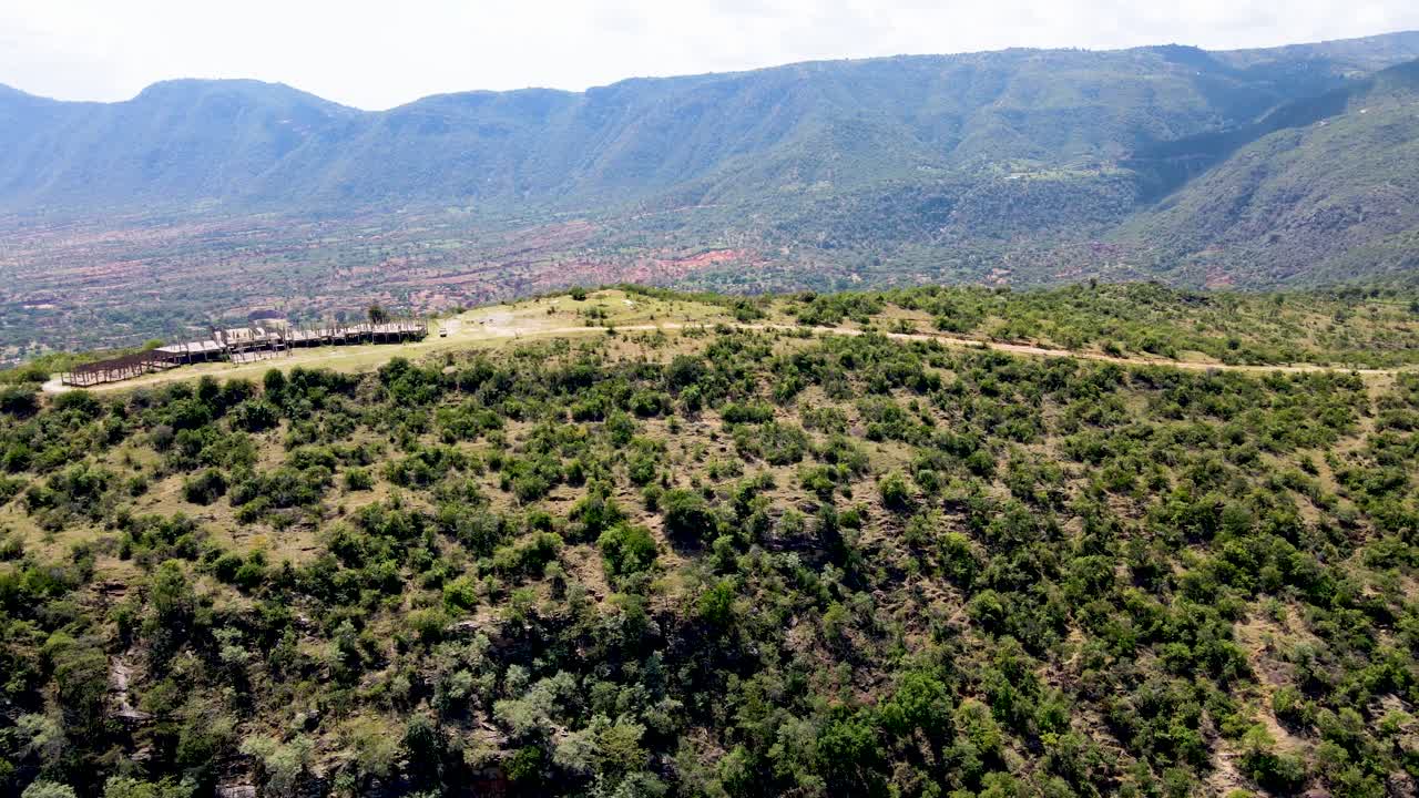 Vista aerea con drone dell'Africa.