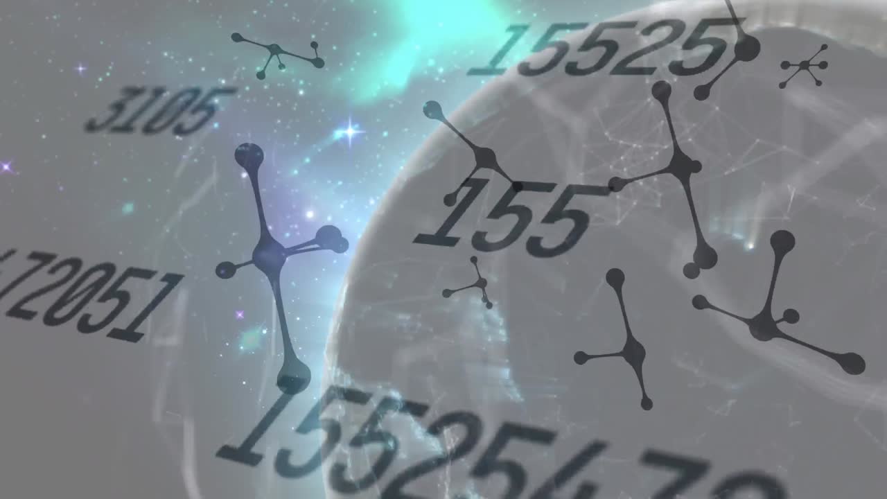 animación de la red de conexiones en todo el mundo