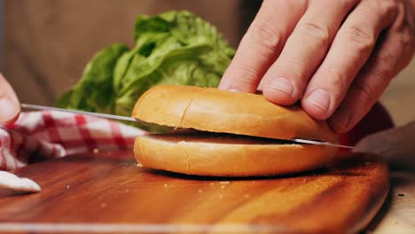 bagel sandwich brunch, lunch plate of a bagel with smoked salmon and cream cheese and ham, close up morning cafe menu.