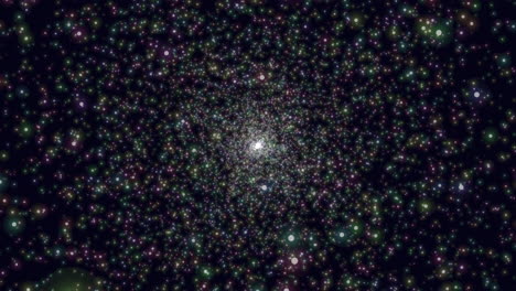 cativante cielo nocturno estrellas relucientes en medio de nubes en movimiento
