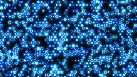 cuadrícula de píxeles azules brillantes en un patrón repetido