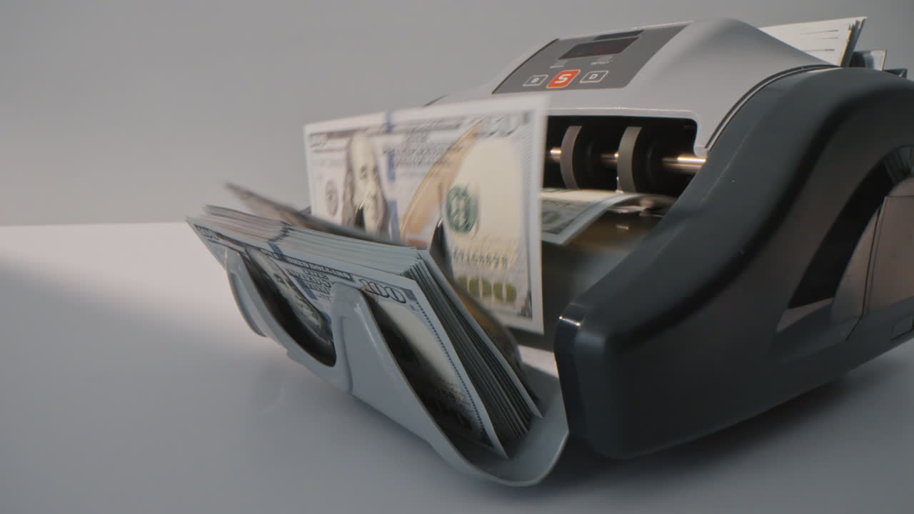 Macchina automatica di conteggio di banconote in dollari di denominazione di cento