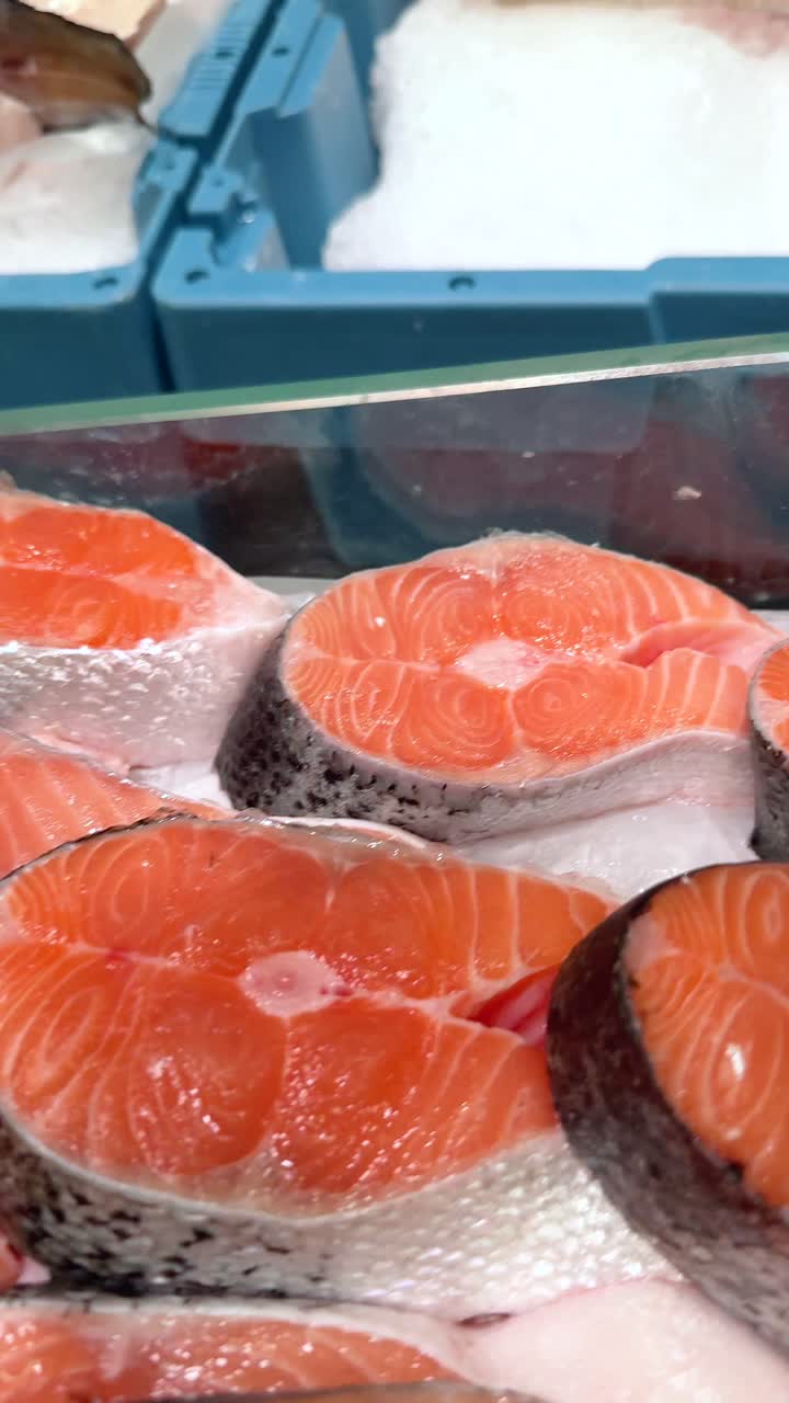 Fresh Fish and Salmon at the Market