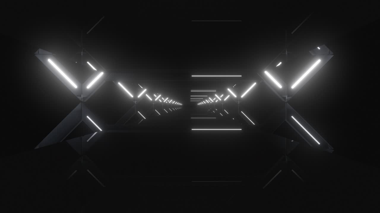 el túnel de neón futurista