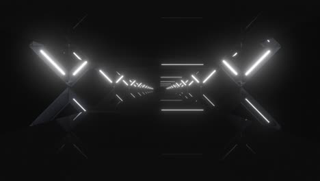 futuristic neon tunnel