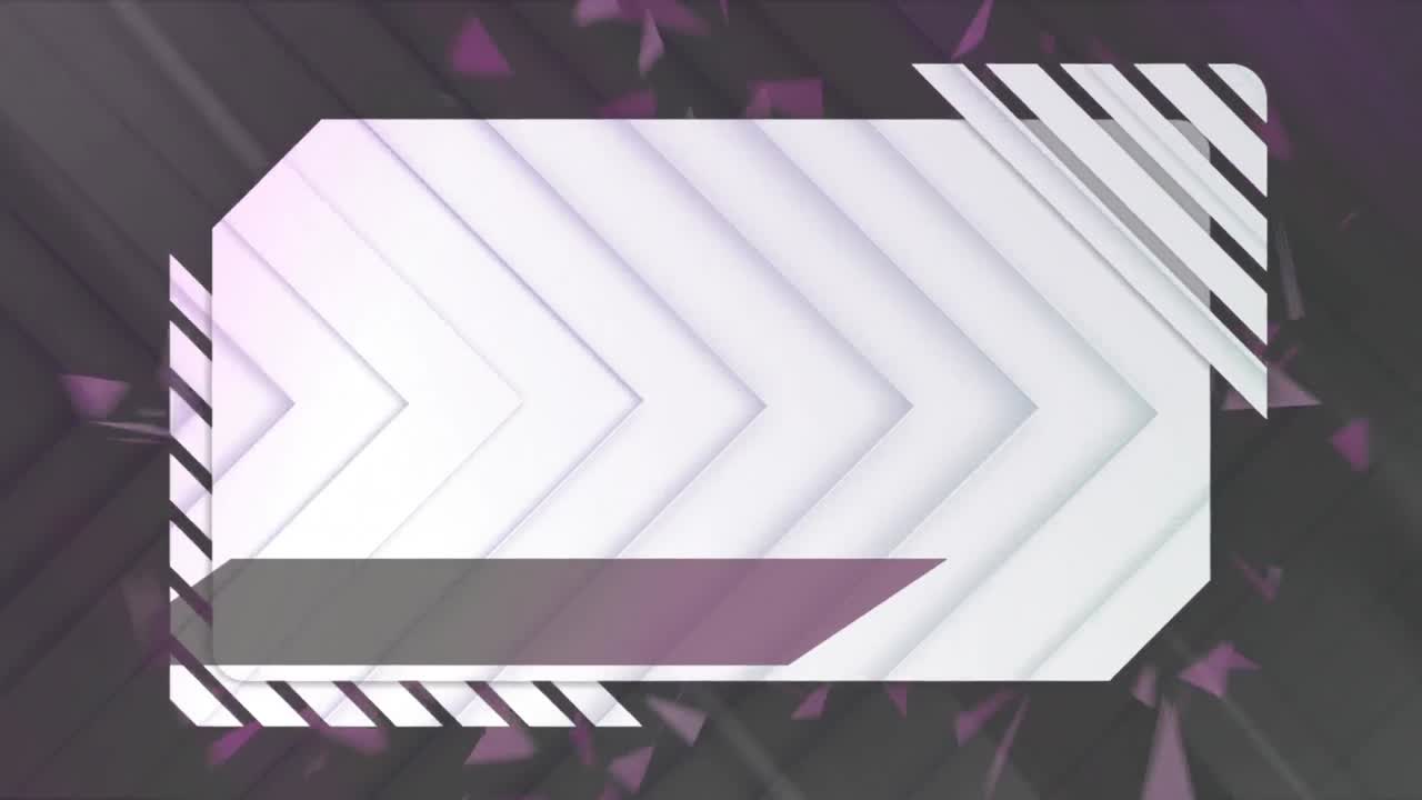 blancas formas de flecha púrpura y verde en movimiento