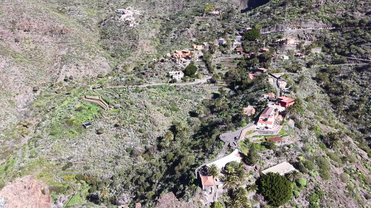Làng núi Masca, Tenerife, Tây Ban Nha, cảnh quay bằng flycam