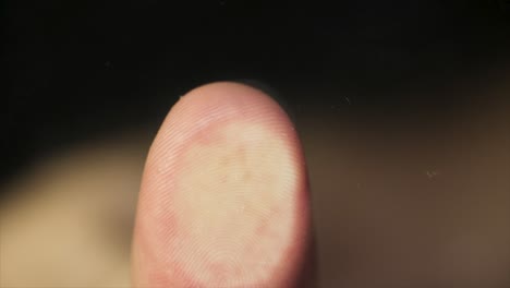 close-up image of a fingerprint