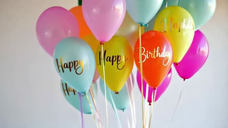 colorful birthday balloons