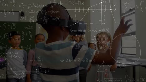 Animation-of-mathematical-formulas-over-schoolboy-using-vr-headset