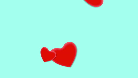 hearts of love suspended in mid-air delicate cutouts adrift within a blue expanse