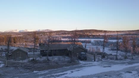 Establishing-shot-of-a-barren-landscape-in-rural-Norway