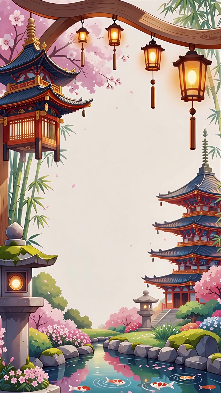 Sfondo Animato Cultura Giapponese 4K