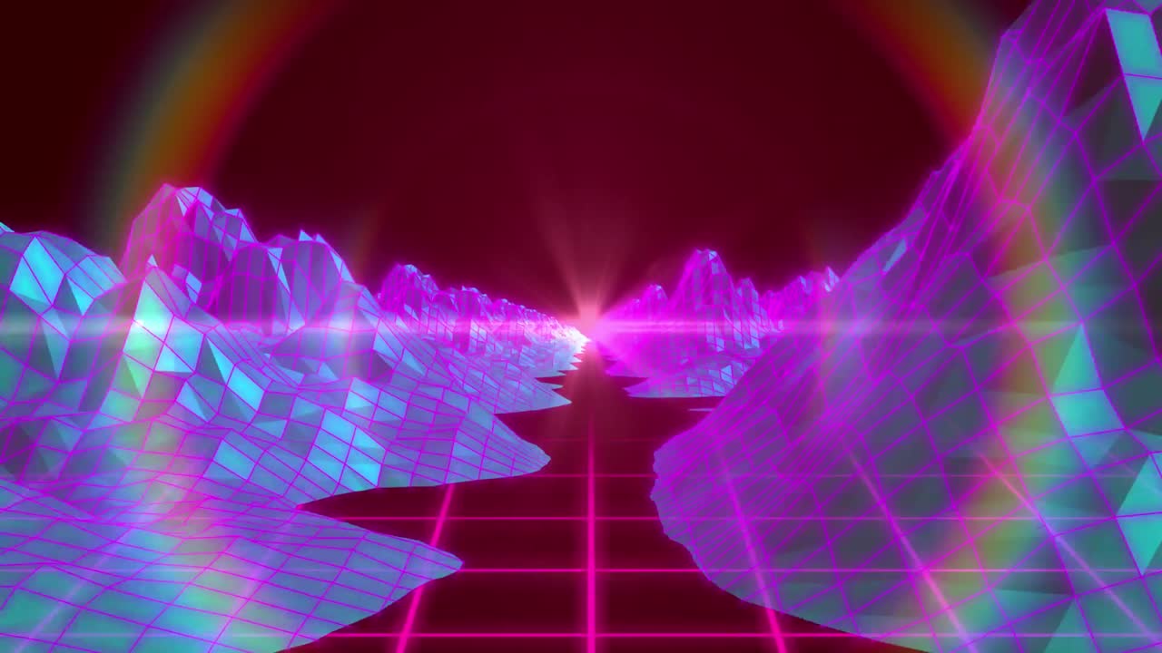 animación de un mapa topográfico en 3d