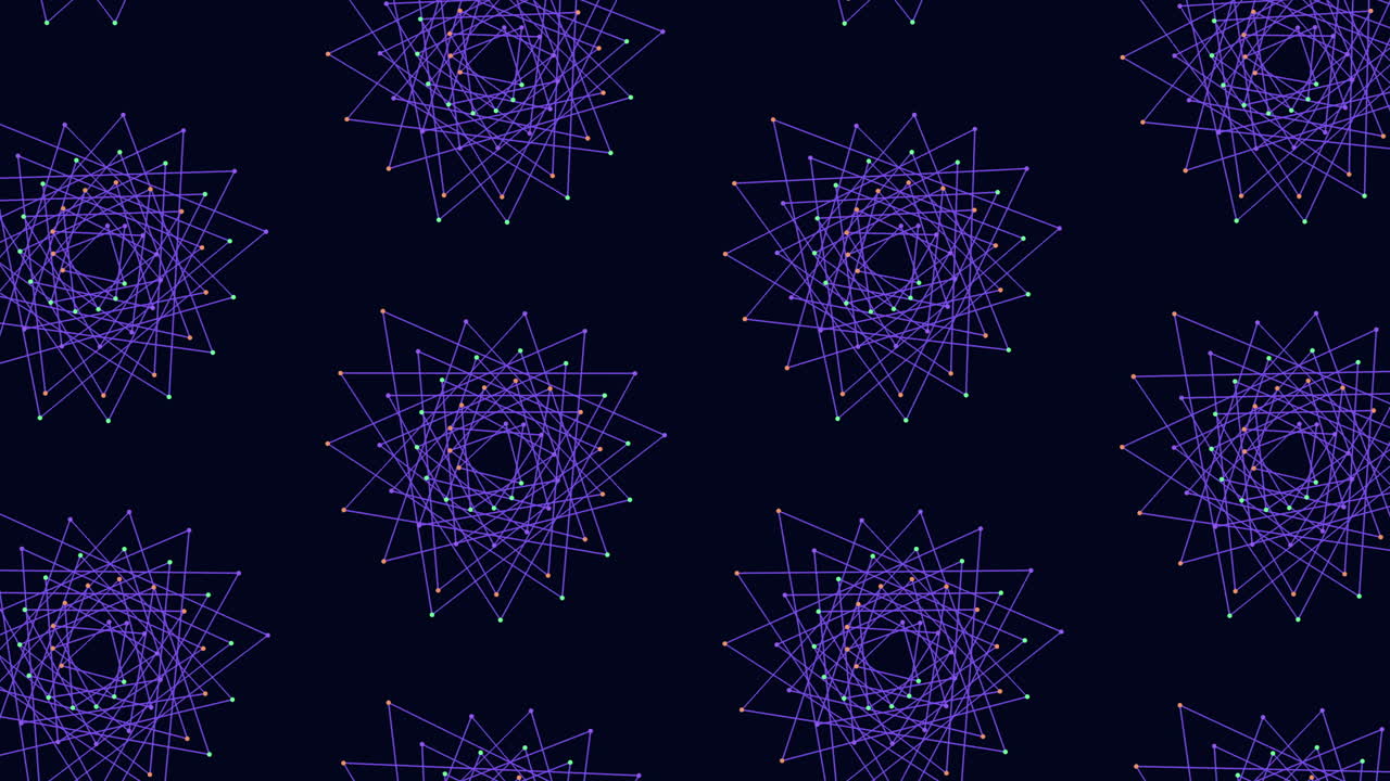 黒い背景に麗な紫色のラインパターン