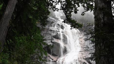 shannon falls - the third highest falls in british columbia, canada