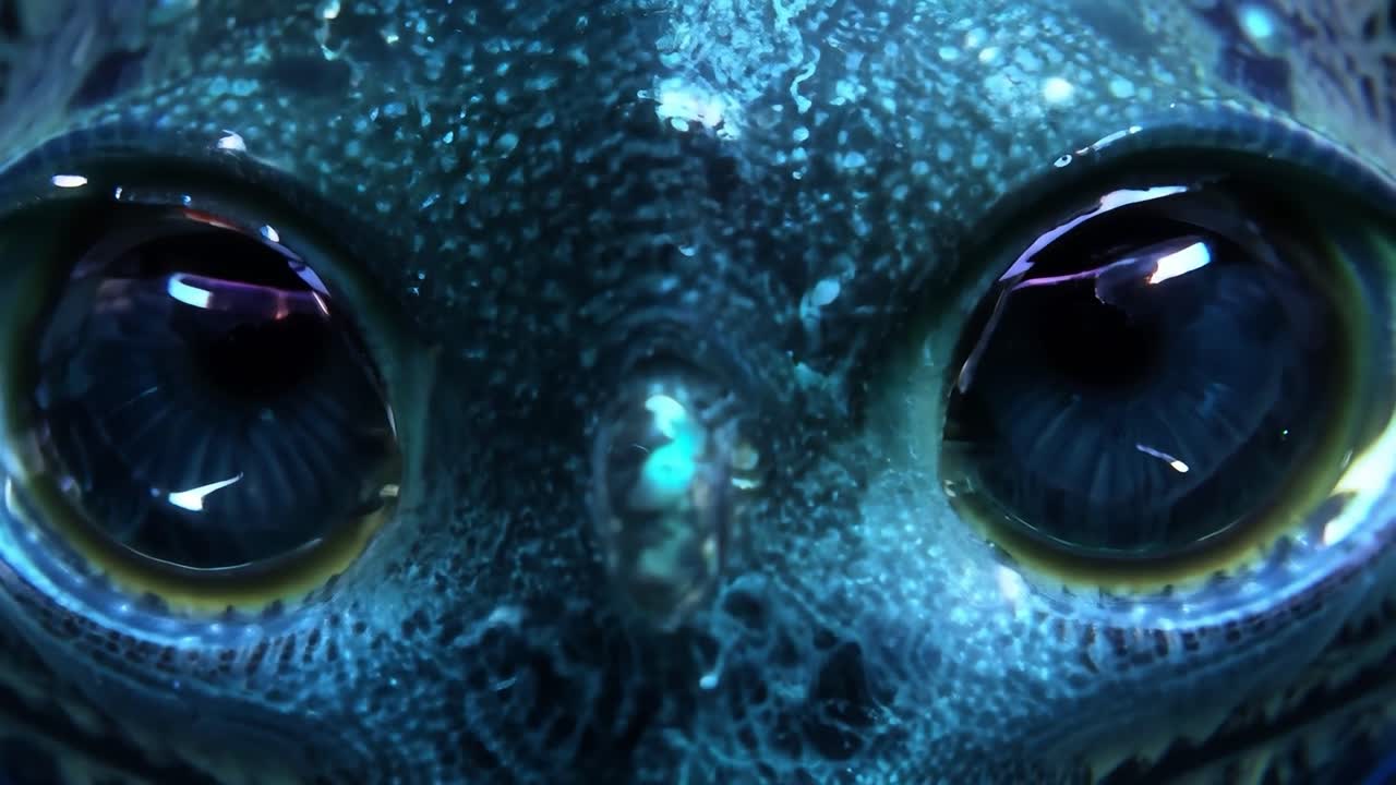 Close-up of a Dragon's Eyes