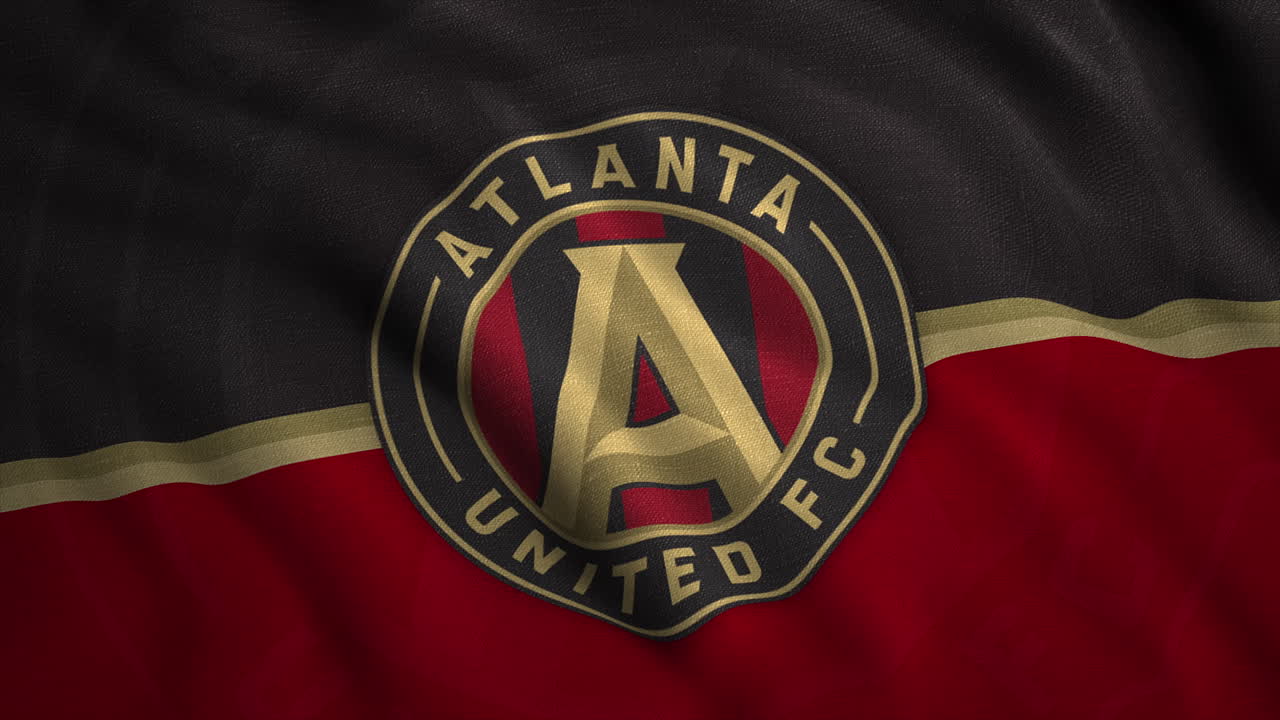 el logotipo de atlanta united fc en la tela