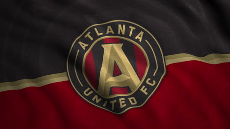 atlanta united fc logo on fabric