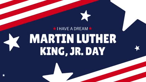 Animation-Des-Fröhlichen-Martin-Luther-King-Day-Textes-über-Der-Amerikanischen-Flagge