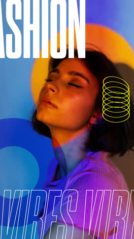 modern fashion magazine cover with artistic lighting