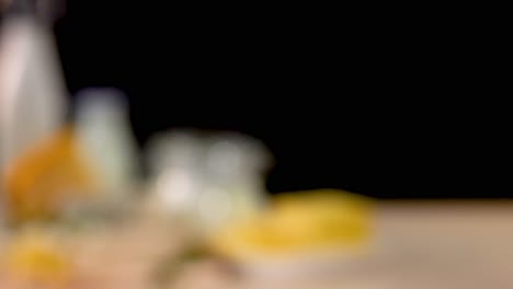 assorted dairy items on a wooden table