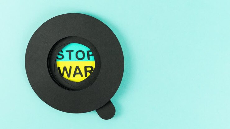 Concetto 'Stop alla guerra'. Video in stop motion 4k