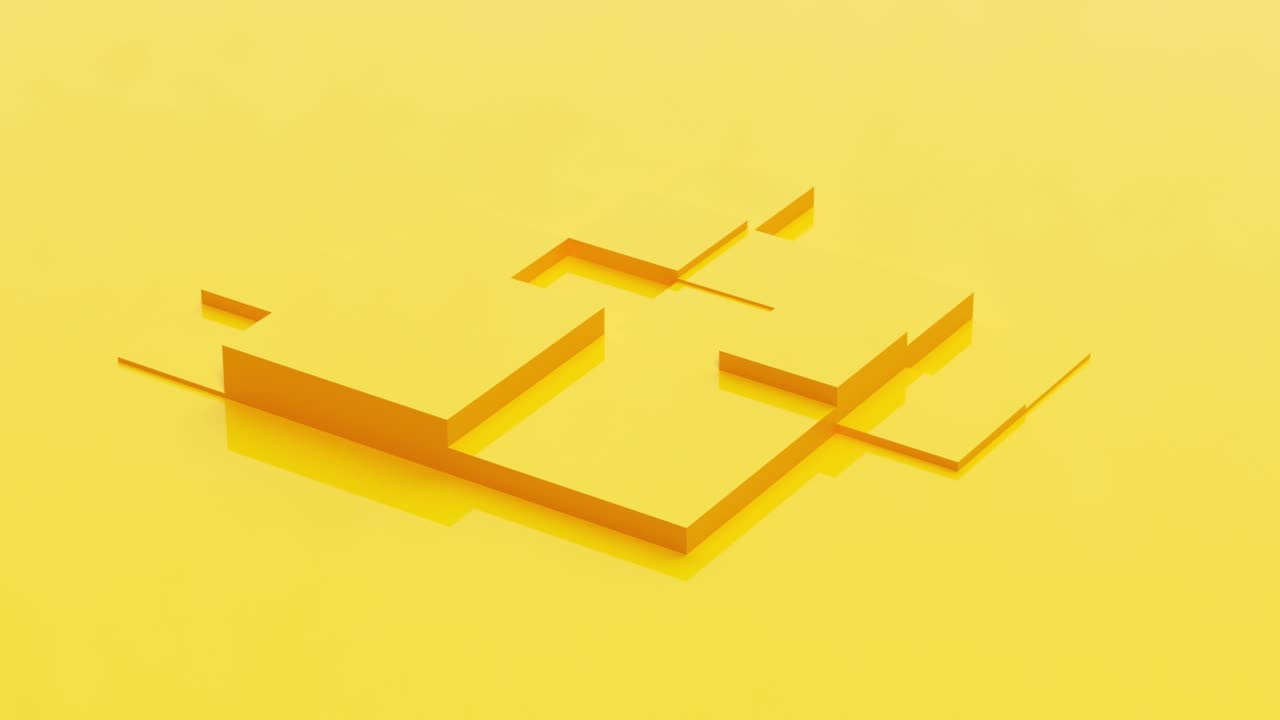 Cubic Growth Background Yellow