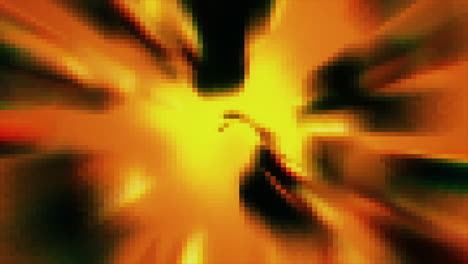 abstract pixelated explosion