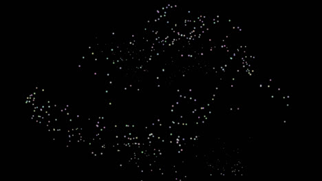 colorful sparkling particles