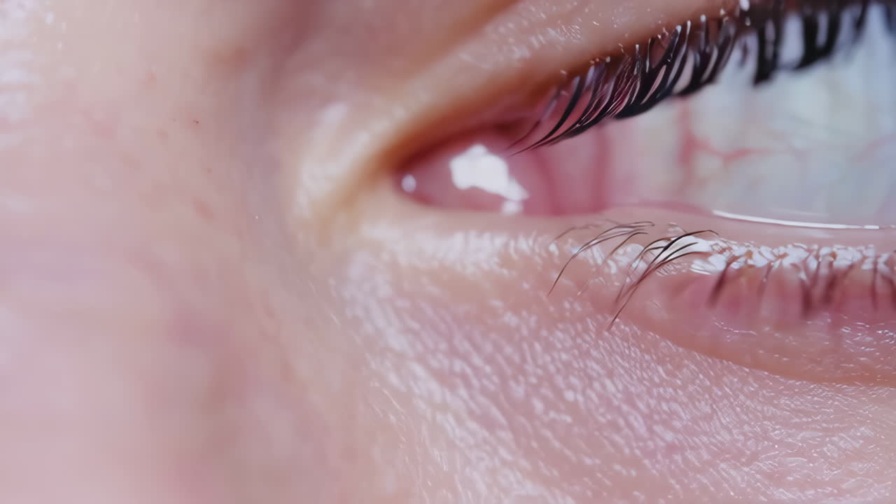 여자의 눈의 클로즈업
