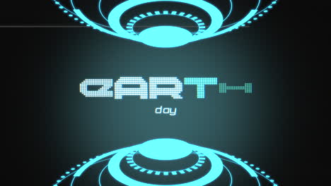 Earth-Day-with-circles-HUD-elements-on-computer-screen