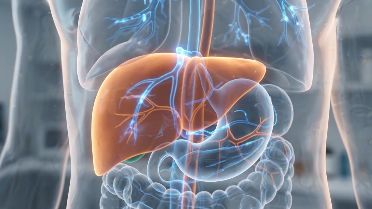 3D Medical Animation of Human Liver Anatomy