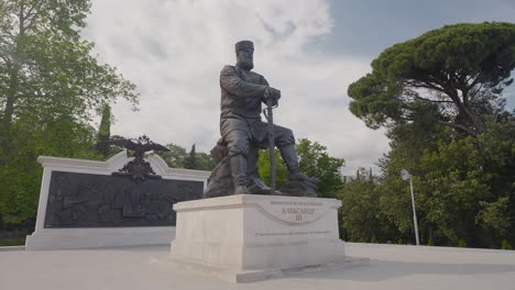 statue of alexander iii in a park