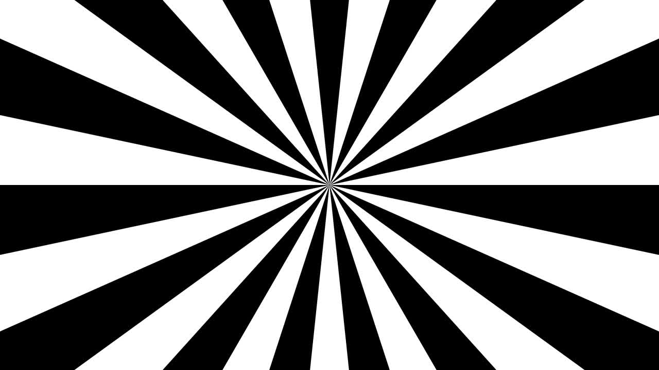 animation de cercle de lumière du soleil en noir et blanc