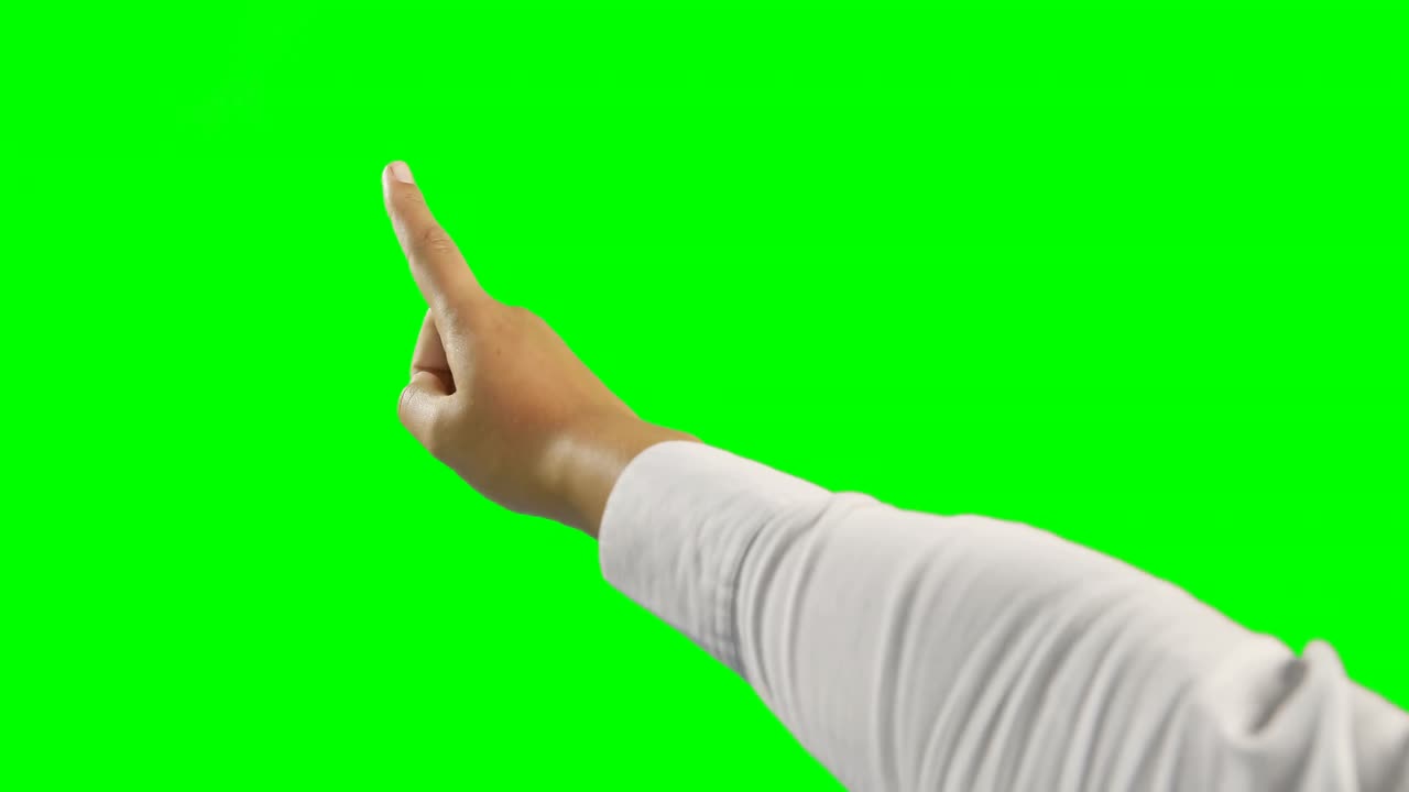 Close-up of hand using futuristic digital screen