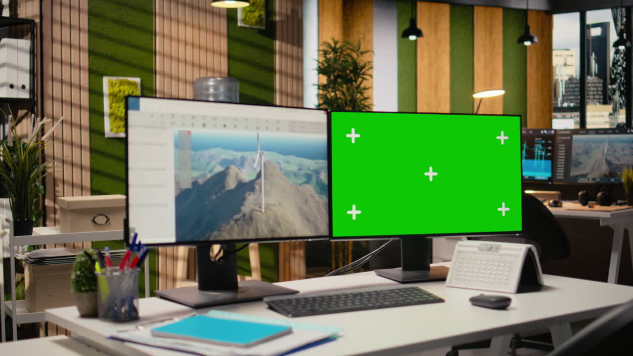 Wind Turbine Cad Design Program On Isolated Screen Computer