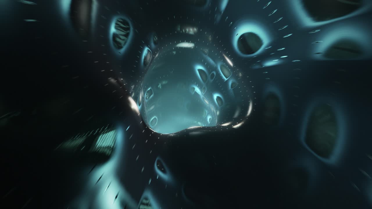 Infinite Reverse Looping Inside Vortex Tunnel