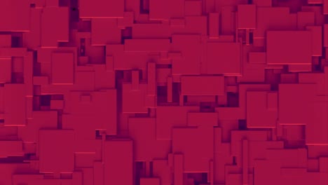 Animation-Digitaler-Roter-Formen,-Die-Sich-Auf-Schwarzem-Hintergrund-Bewegen