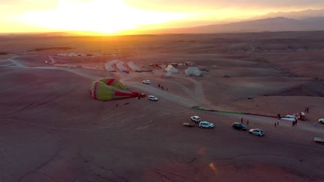 vuelo en globo de aire caliente marrakech marruecos, vista aérea