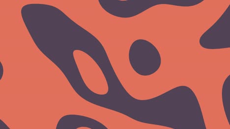 orange wave round shapes animation background