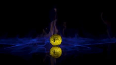 bitcoin ardiendo en llamas