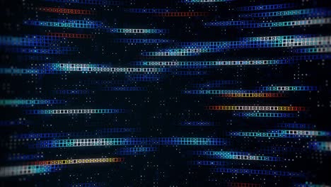 dati di streaming digitale futuristici di informazioni cibernetiche