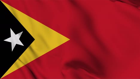 east timor flag seamless waving animation